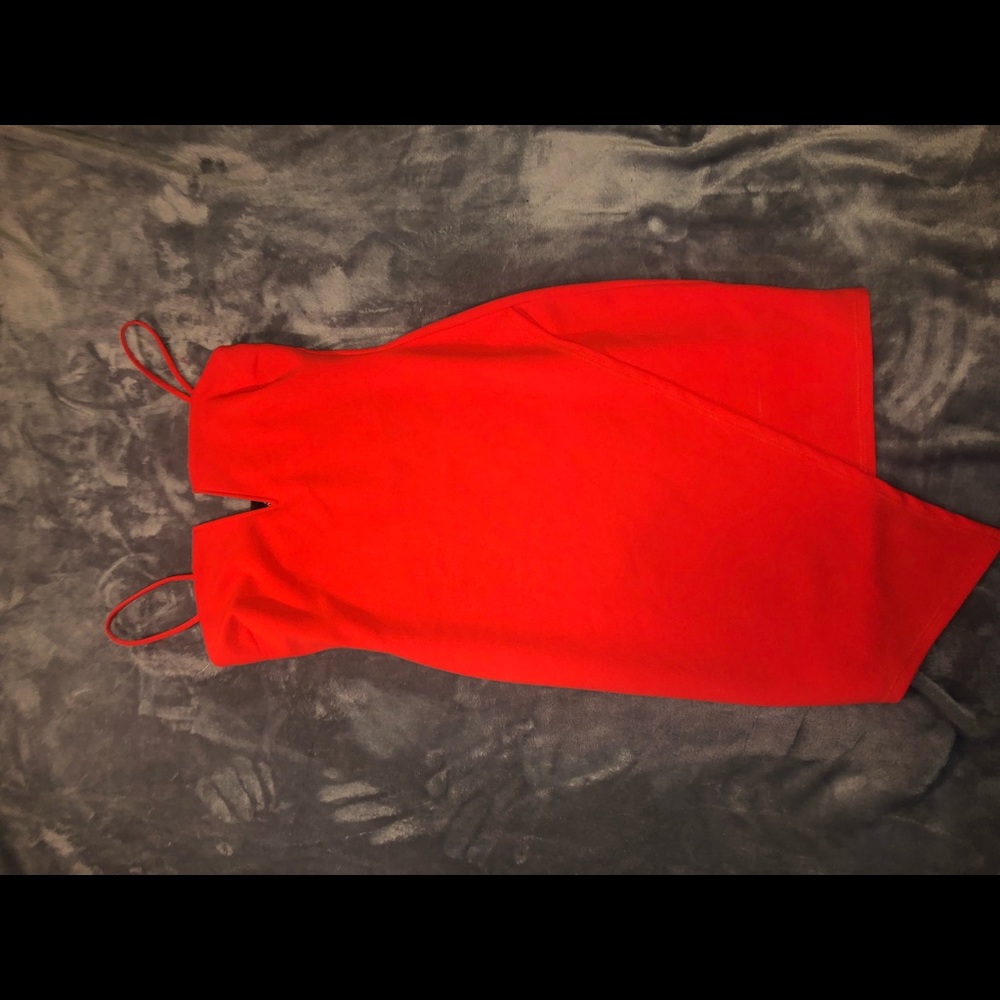 Coral Red dress